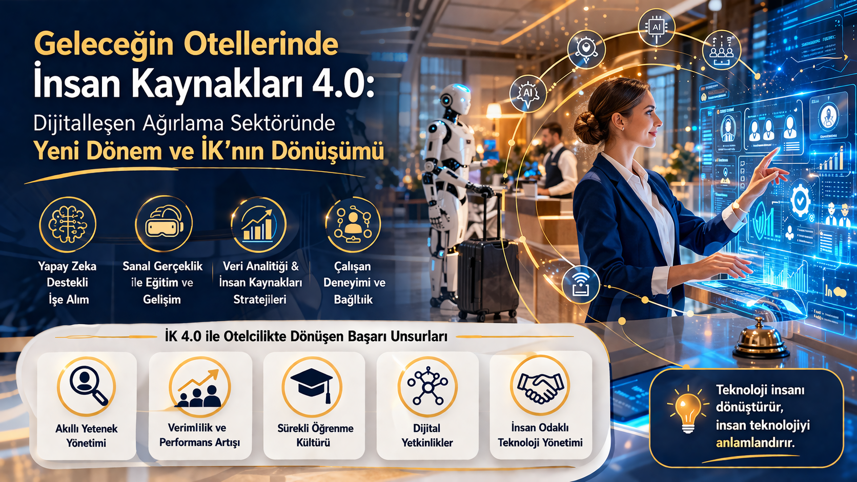 Geleceğin Otellerinde İnsan Kaynakları 4.0: Dijitalleşen Ağırlama Sektöründe Yeni Dönem ve İK’nın Dönüşümü
