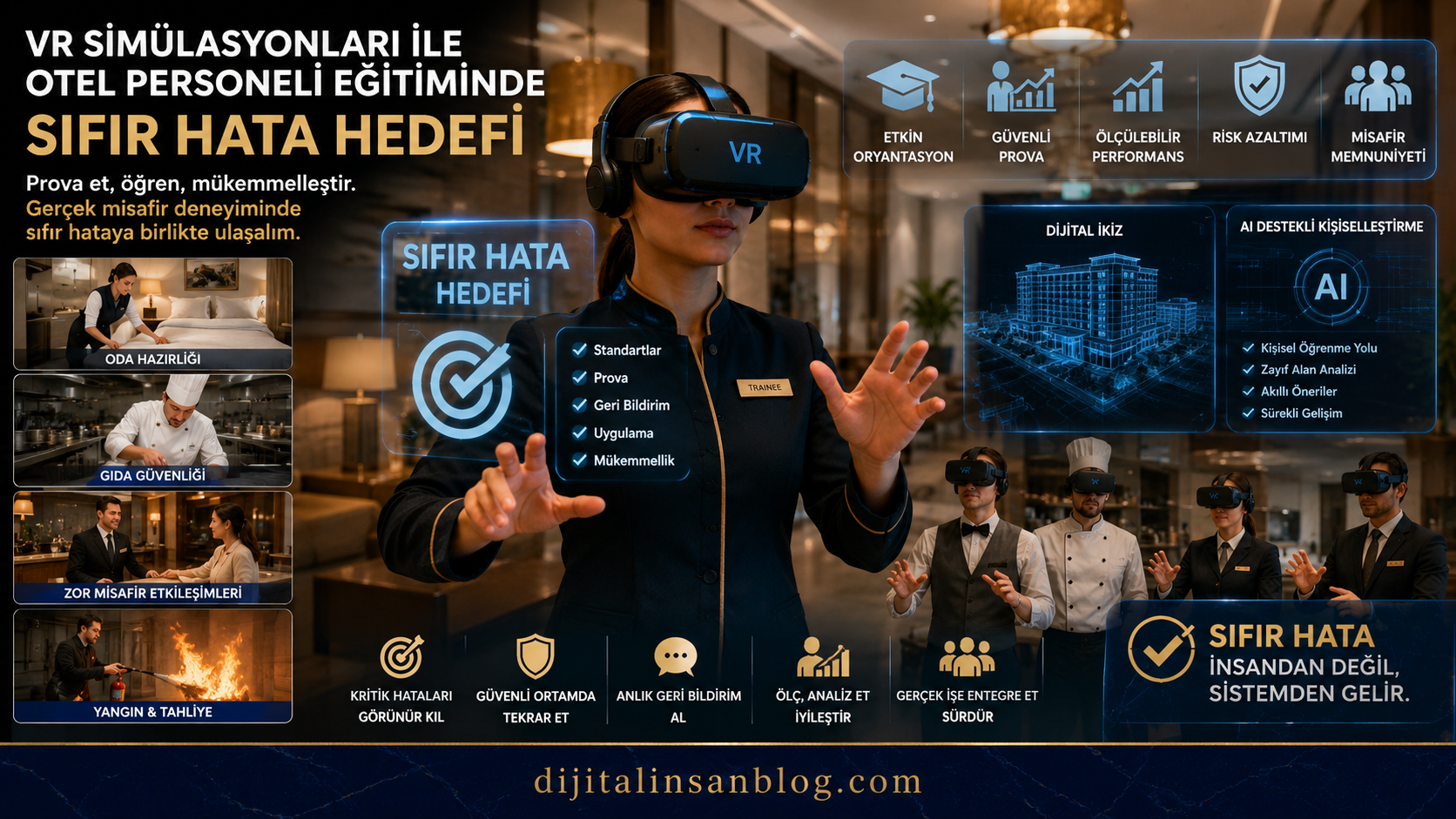 VR ile Otel Personeli Eğitiminde Sıfır Hata Hedefi